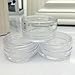 50Pcs Portable Travel Cosmetic Sample Containers 5 Gram Plastic Pot Jars