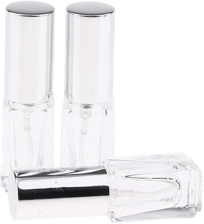 Amazon B Baosity 3パックかわいい丸いガラス容器空の香水アトマイザーポンプ噴霧器サンプルボトル詰め替えアフターシェーブ トナー マウスウォッシュ シルバーキャップ B Baosity コスメ用詰替え容器 通販