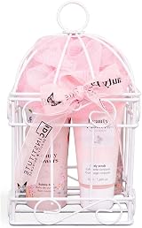 IDC INSTITUTE Bath Gift Set 5 Pcs Women Beauty Shower Decorative Cage Original view 5
