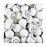 Bingo Balls - White Single Number