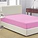 Mellanni Full Fitted Sheet - Iconic Collection Bedding Sheets with up to 16 inch Deep Pocket - Soft & Cooling - Fade & Stain Resistant - 1 PC (Full, Pink)