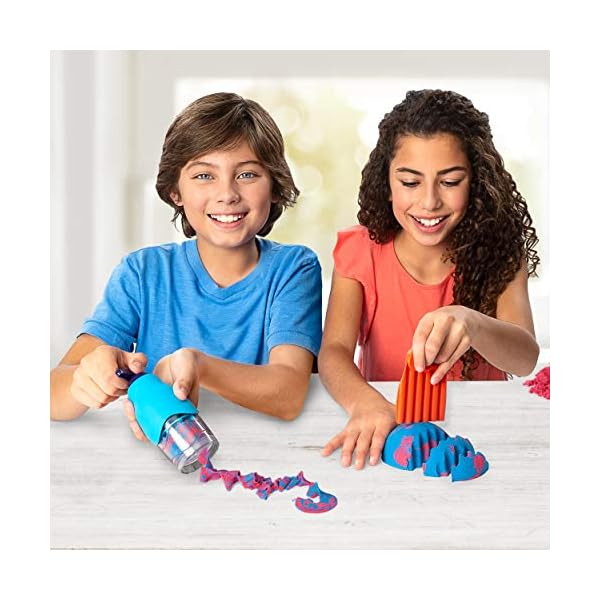 Kinetic Sand, Sandisfying Set with 906 g of Sand and 10 Tools, for Kids Aged 3 and Up