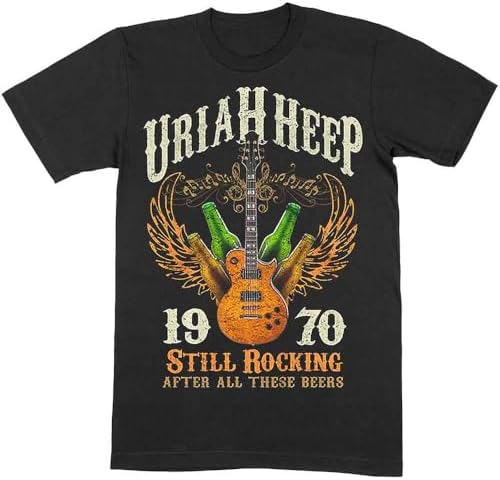 Amazon.com: Uriah Heep Abominog - Camiseta de manga corta para
