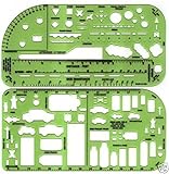 POLICE HIGHWAY PATROL A.I. SHERIFF LAW ENFORECEMENT QUALITY DOUBLE TRAFFIC ACCIDENT INVESTIGATION TEMPLATE SET (2 INCLUDED; 1:10 & 1:20 SCALE) !!