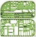 POLICE HIGHWAY PATROL A.I. SHERIFF LAW ENFORECEMENT QUALITY DOUBLE TRAFFIC ACCIDENT INVESTIGATION TEMPLATE SET (2 INCLUDED; 1:10 & 1:20 SCALE) !!
