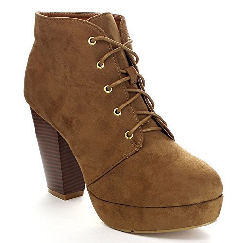 Forever camille-86 women s comfort stacked chunky heel …