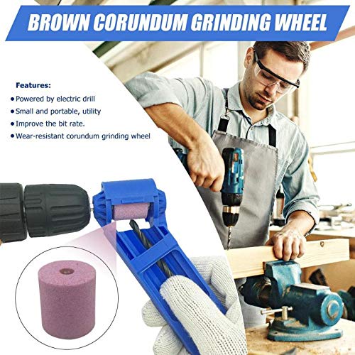 Meka-supplies - Corundum Wheel Portable Drill Bit Sharpener Wear Resisting Grinding Wheel for Household Drill bit Parts Tools Hand Tool Accs