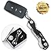 Compact Key Organizer (6-16 keys),Premium Key Holder with Built-In Tools,Phone Stand - Durable Carbon Fiber Frame Plus Anti Loosening Washer - Great Gift (Black)