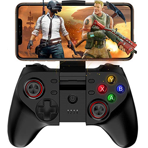 Mobile Game Controller, Megadream Wireless Key Mapping Gamepad Joystick Perfect for PUBG & Fotnite & More, Compatible for iOS Android iPhone iPad Samsung Galaxy Other Phone & Tablet PC – Direct Play
