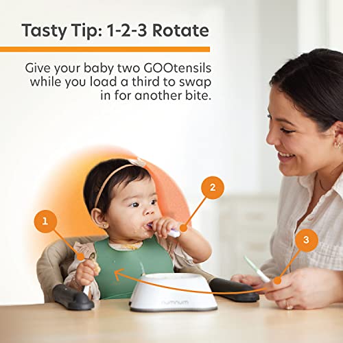 NumNum Baby Spoons Set, PreSpoon GOOtensils for Kids Aged 6+ Months