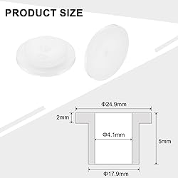 uxcell 12pcs Flanged Sleeve Bearings Plastic