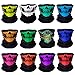 12pcs Skull Face Mask Tube Mask Seamless, Durable Face Mask Bandana Skeleton Face Shield Motorcycle