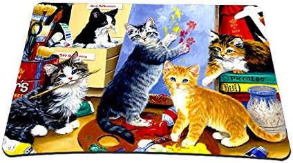 14" X 10" Cute Cats New Stylish Laptop PC Mouse Pad Mousepad Comfort Waterproof Anti-Slip Optical Mouse Pad Mouse Pad Wireless Laser Mice Mat FY-MP-013