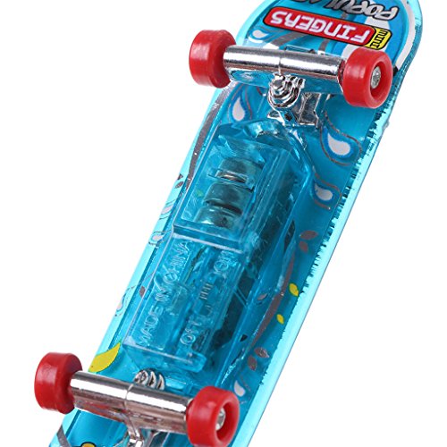 Forgun 2pcs LED Mini Skateboard Finger Board Tech Deck Kids Toy Gifts Baby Toy