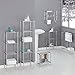Organize It All 4 Tier Chrome Freestanding Bathroom Storage Shelf