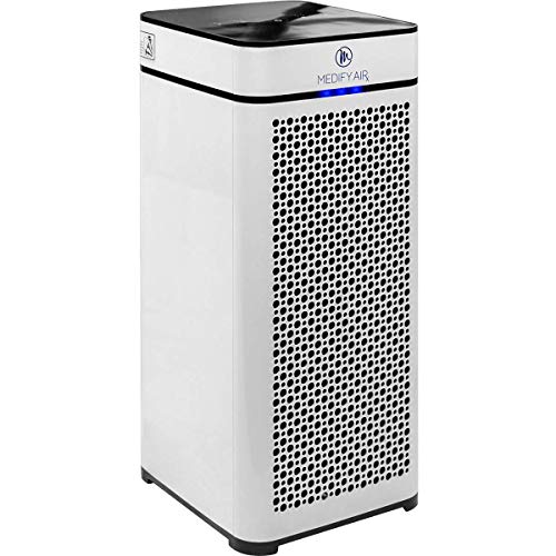 Medify MA-40 Medical Grade Filtration H13 True HEPA for 800 Sq. Ft. Air Purifier, 99.97% Removal with Particle Sensor and Modern Design - White Medify MA-40 Medical Grade Filtration H13 True HEPA for 800 Sq. Ft. Air Purifier, 99.97% Removal with Particle Sensor and Modern Design - White