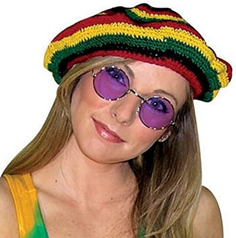 Amazon ラスタタム帽子ジャマイカニット赤黄緑黒ジャマイカはボブ マーリーの新しいクール 服 ファッション小物 通販
