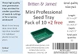 Britten & James Small Seed Tray Green Pack of 12 23x17cm Heavy Duty view 4