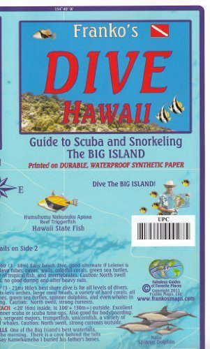 Download Hawaii Big Island 1:421,000 Snorkel & Scuba Dive Map, waterproof FRANKO ++ MADE IN HAWAII Download Hawaii Big Island 1:421,000 Snorkel & Scuba Dive Map, waterproof FRANKO ++ MADE IN HAWAII