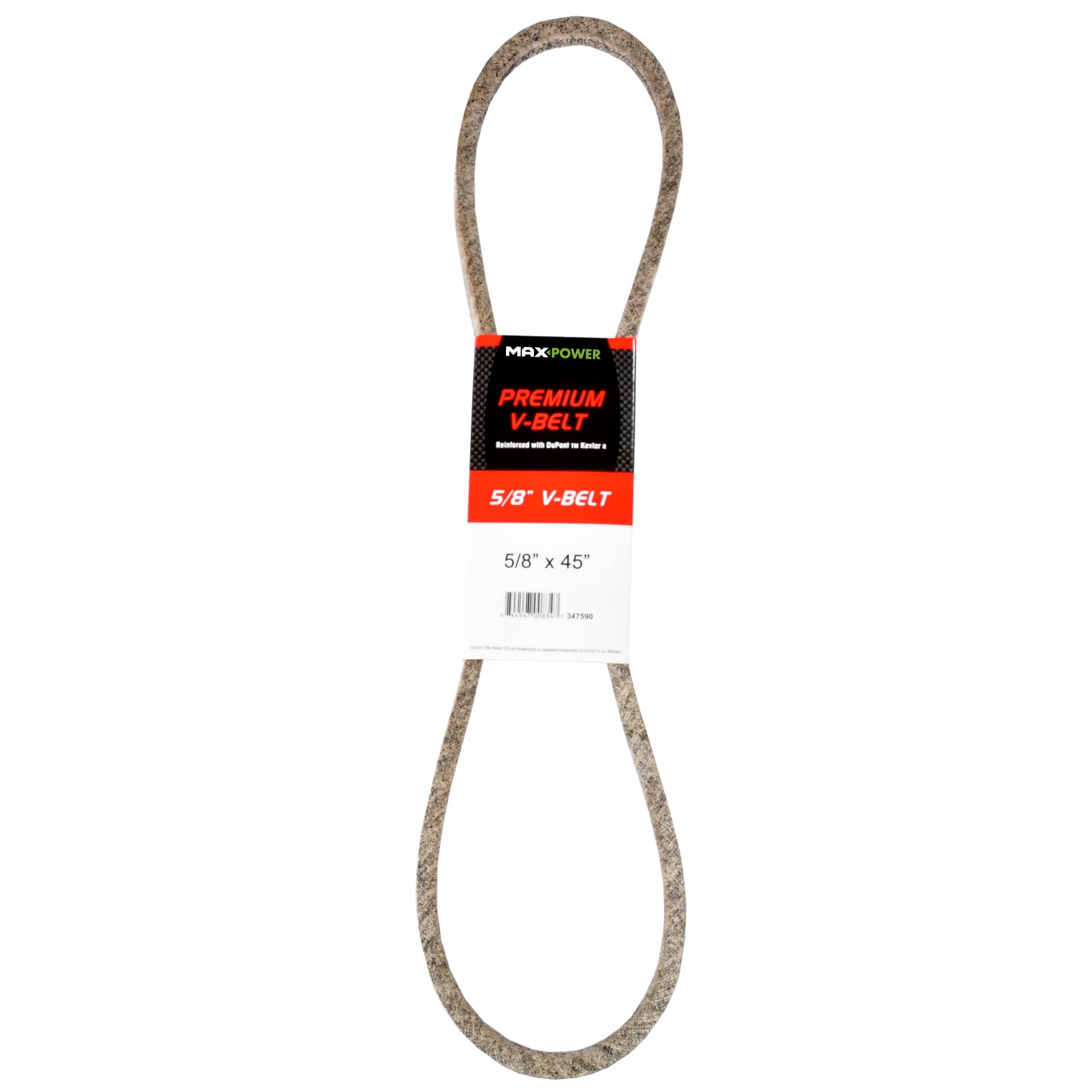 Maxpower 347590 Premium Belt Reinforced with Kevlar Fiber Cords, 5/8" x 45"