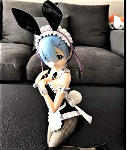 Amazon Re ゼロ Re ゼロから始める異世界生活 レム ラム フィギュア メイド 美少女フィギュア 青髪 鬼の子 可愛い リゼロ バニーガール55 フィギュア ドール 通販