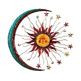 Metal Moon Sun And Stars Wall Decor ()