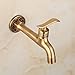 HARPOON Antique Brass Lever Handle Laundry Bathroom Wall Mount Washing Machine Faucet Outdoor Garden Hose Single Cold Tap (Long)