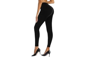 SPLASHGRIP Women Full Length Leggings High Waist Solid Lightweight Ankle Stretch Leggings Gym Yoga Pants Tights