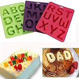 Vibola 3pcs/1set Mold 26 English Letters Number Silicone Mold Alphabet Fondant Cake Decorating Tools Chocolate Cupcake Mold Kitchen Accessories