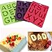 Vibola 3pcs/1set Mold 26 English Letters Number Silicone Mold Alphabet Fondant Cake Decorating Tools Chocolate Cupcake Mold Kitchen Accessories
