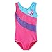 BAOHULU Gymnastics Leotard for Toddler Girls Sparkle Metallic Black Purple Athletic Dance Clothes