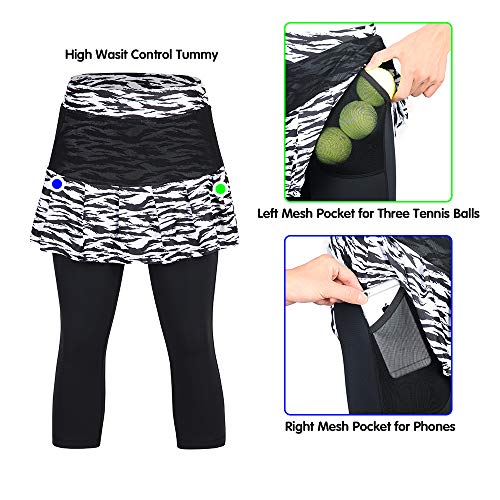 ANIVIVO Tennis Skirted Leggings Women with Pockets Leggings with Skirts