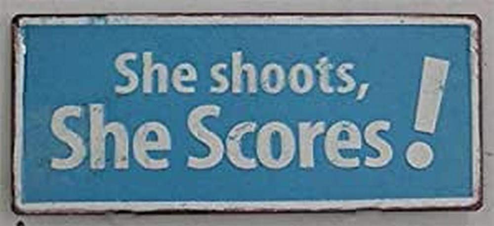 Sign - She scores