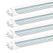JESLED T8 T10 T12 LED 4FT Light Bulbs, 24W 3000LM, 6000K-6500K Daylight White, 4 Foot LED Fluorescent Tube Replacement, Super Bright, Dual Ended Power, Ballast Bypass, Clear Cover (4-Pack)