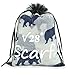 v28 Gorgeous Elephant Print Long Scarf Shawl Sarong Blue Grey, Orange, Maroon (White), Large
