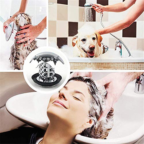 KRISMYA 2 Pack Sink Strainer Bathtub Drain Hair Catcher Bathtub Drain Protector,PVC Made and Match Drain Sizes from 1.46-1.79 Inch,Drain Hole Filter Trap - Thumbnail 4