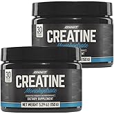 ONNIT Creatine Monohydrate Powder, IGEN™ Non-GMO Tested – 5g Premium Creatine for Muscle Strength, Power & Lean Mass, Supports Brain Health & Cellular Energy, Unflavored, 30 Servings, 5.29 oz 2-Pack