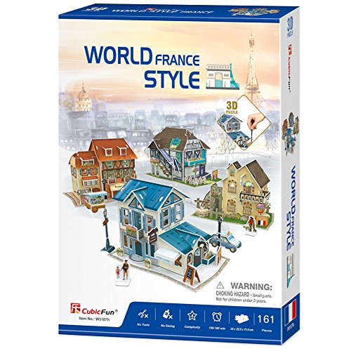 CubicFun 3D French Puzzles for Cityscapes Architectural Building Model