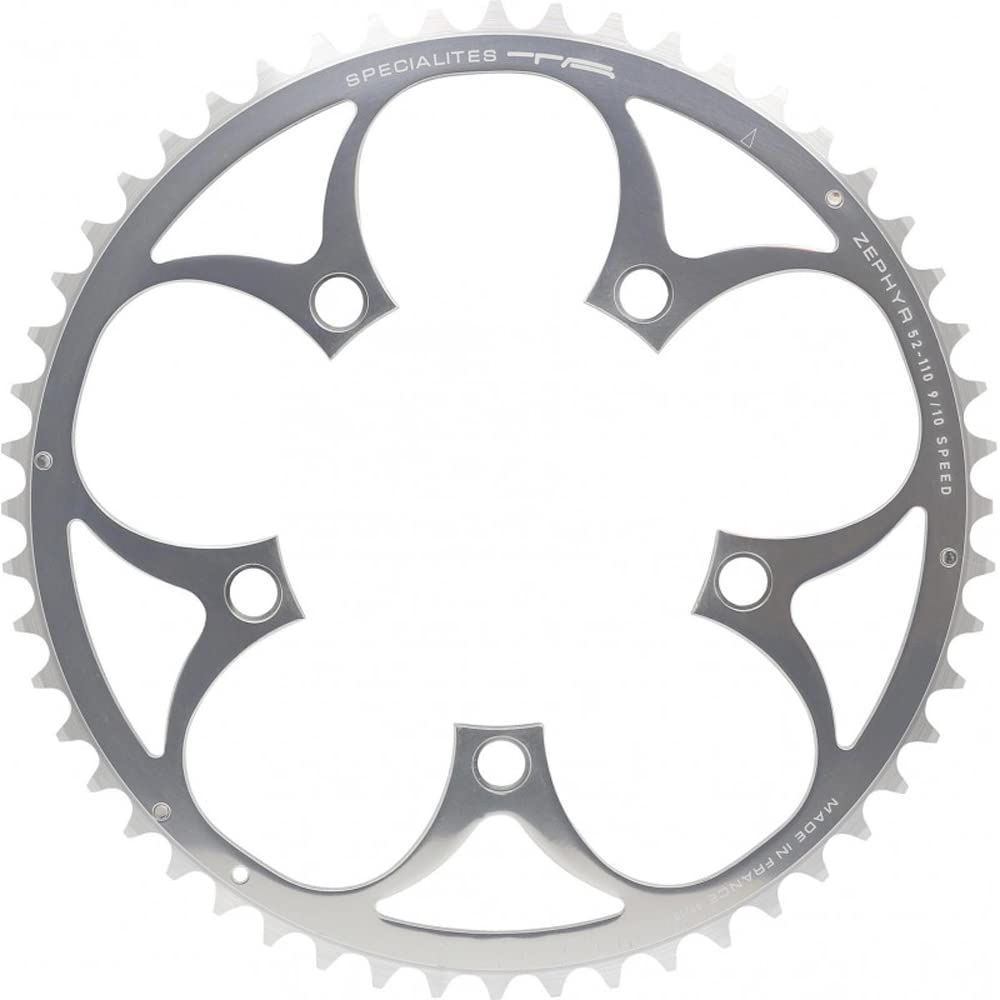 Spécialités TA Zephyr Compact 5-Arm 110pcd 9/10 Speed Chainring, Outer 56t, Silver