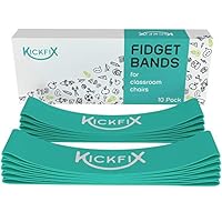 Fidget Chair Bands for Kids - Flexible Seating Classroom Furniture for Kids with Fidgety Feet - Bouncy Foot Bands for The Desk or Chair for Students with ADHD, Autism, or Sensory Needs