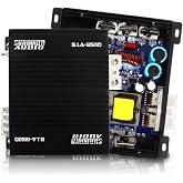 Sundown Audio SIA-1250D Full-Range Mono Amplifier - 1250W RMS @ 1?/2? Smart Full Bridge Car Amp with Subsonic Filter, Variable HPF/LPF, Bass Boost, 3-Speed Fan for Subwoofers &amp; Speakers