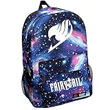Sidnor Cosplay Fairy Tail Guild Logo Fluorescent School Bag Backpack (Sky blue)