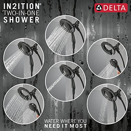 Delta Faucet 4Spray In2ition 2in1 Dual Shower Head With Handheld