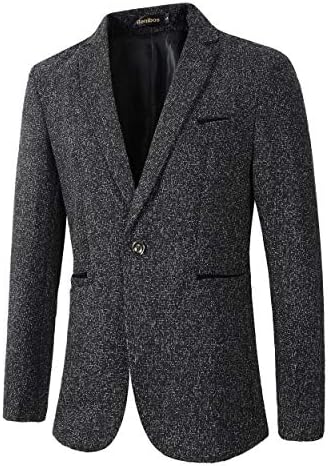 Benibos Men's Casual 1 Button Blazer Slim Fit Sport Coat Jacket