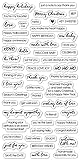 Fisakrs 4x8 Inch Clear Stamps- Essential Sayings