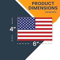 Patriotic USA Flag, 2PC Symmetrical American Flag