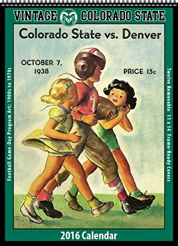 Colorado State Rams 2016 Vintage Football Calendar by
