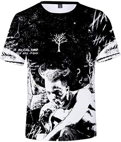 Unisex Tee Shirts with Rapper RIP Xxxtentacion Hip Hop Shirt 3D Printed Top Tees