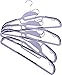 Pack of 50 Premium Quality TPR Plastic Hangers - Easy-On Slot - Non-Slip Pads - Center Tie Holder – 10 Grey Finger Clips Included - Slim & Sleek Design – by Utopia Home