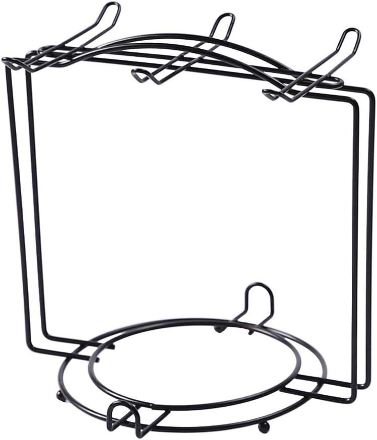 Quitd Cup Holder Bold Black, Painted Iron Coffee Cup Holder, Put 6 Saucers and 6 Cup Holders